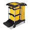 Rubbermaid Commercial High Capacity Cleaning Cart, 21-3/4w x 49-3/4d x 38-3/8h, Black FG9T7200BLA - alternate 3